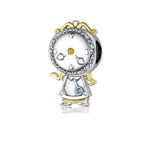 925 Sterling Silver Cogsworth Charm